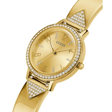 Złoty zegarek Guess Tri Luxe na bransolecie GW0474L2