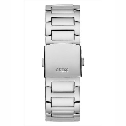Srebrny zegarek Męski Guess King z bransoletą GW0497G1