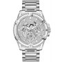 Srebrny zegarek Męski Guess King z bransoletą GW0497G1