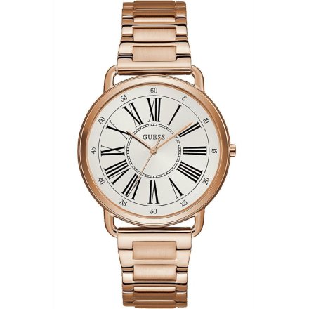 Różowozłoty zegarek damski Guess Kennedy z bransoletką W1149L3