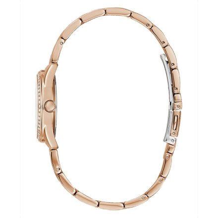 Różowozłoty zegarek damski Guess Micro G Twist z bransoletką W1273L3