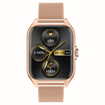 Smartwatch Garett GRC Activity 2 złoty matowy + PASEK 5904238486030