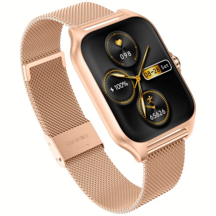 Smartwatch Garett GRC Activity 2 złoty matowy + PASEK 5904238486030