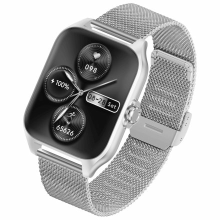 Smartwatch Garett GRC Activity 2 srebrny matowy + PASEK 5904238486054
