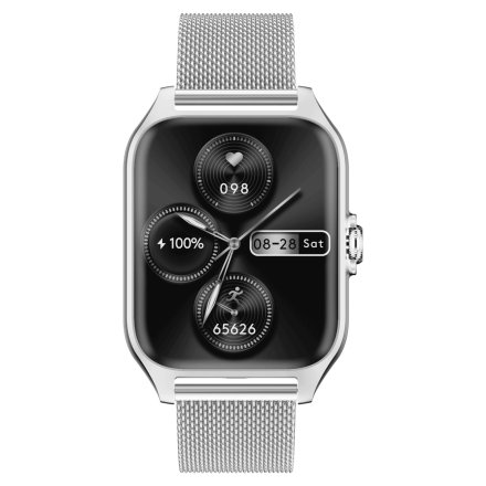 Smartwatch Garett GRC Activity 2 srebrny matowy + PASEK 5904238486054