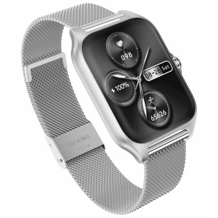 Smartwatch Garett GRC Activity 2 srebrny matowy + PASEK 5904238486054