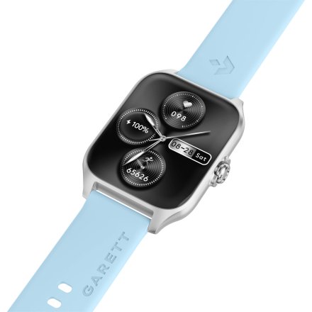 Smartwatch Garett GRC Activity 2 srebrny matowy + PASEK 5904238486054