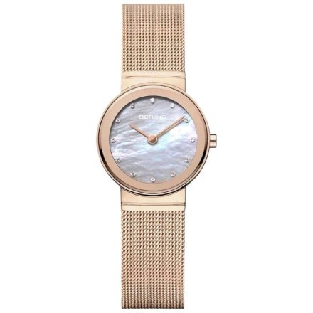 Zegarek Bering damski 10126-366 różowozłoty z perłową tarczą