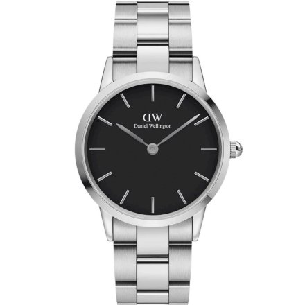 Zegarek Daniel Wellington Iconic link 36 srebrny z bransoletką DW00100204