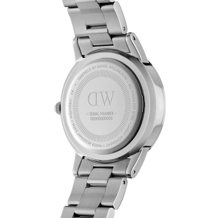 Zegarek Daniel Wellington Iconic link 36 srebrny z bransoletką DW00100204