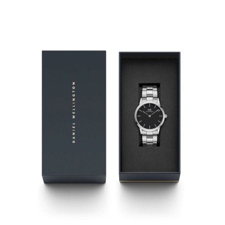 Zegarek Daniel Wellington Iconic link 36 srebrny z bransoletką DW00100204