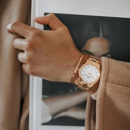 Zegarek Daniel Wellington Iconic link 36 różowozłoty z bransoletką DW00100209
