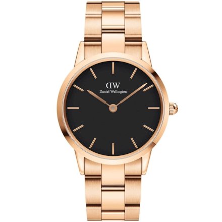 Zegarek Daniel Wellington Iconic link 36 różowozłoty z bransoletką DW00100210