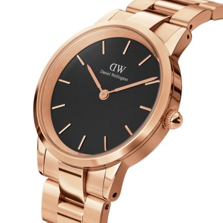 Zegarek Daniel Wellington Iconic link 36 różowozłoty z bransoletką DW00100210