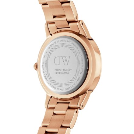 Zegarek Daniel Wellington Iconic link 36 różowozłoty z bransoletką DW00100210