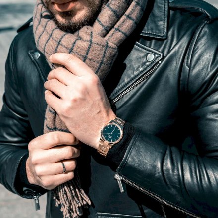 Zegarek Daniel Wellington Iconic link 36 różowozłoty z bransoletką DW00100210