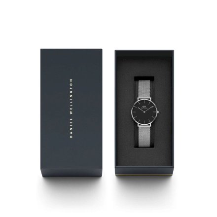 Zegarek Daniel Wellington Petite 36 Sterling srebrny z bransoletką DW00100304