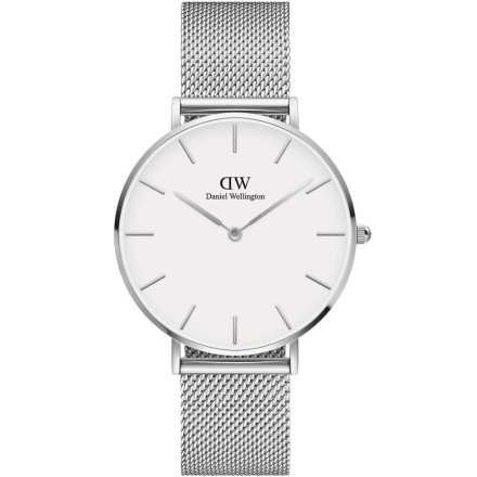 Zegarek Daniel Wellington Petite 36 Sterling srebrny z bransoletką DW00100306