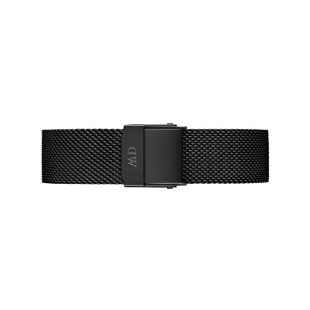Zegarek Daniel Wellington Petite 36 Ashfield srebrny z czarną bransoletką DW00100308
