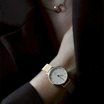 Zegarek Daniel Wellington Petite Evergold 32 złoty z bransoletką DW00100348