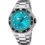 Festina Diver zegarek męski na bransolecie turkusowa tarcza 20663/5