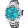 Festina Diver zegarek męski na bransolecie turkusowa tarcza 20665/6