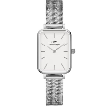 Zegarek Daniel Wellington Quadro 20x26 Pressed Sterling srebrny z bransoletką DW00100438