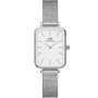 Zegarek Daniel Wellington Quadro 20x26 Pressed Sterling srebrny z bransoletką DW00100438