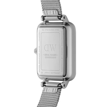 Zegarek Daniel Wellington Quadro 20x26 Pressed Sterling srebrny z bransoletką DW00100438