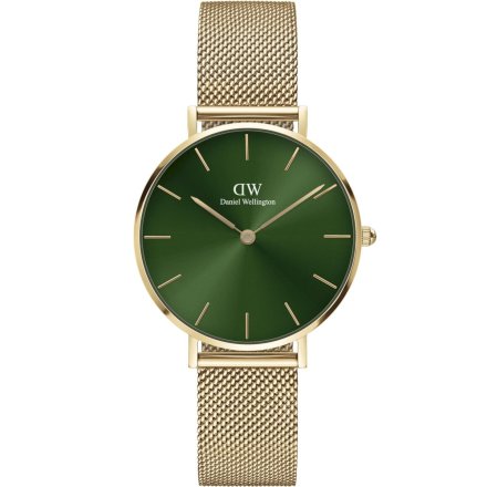 Zegarek Daniel Wellington Petite Emerald 32 złoty z bransoletką DW00100480