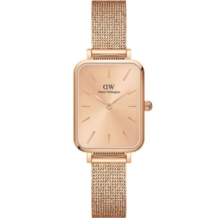 Zegarek Daniel Wellington Quadro 20x26 Pressed Unitone różowe złoto z bransoletką DW00100484