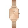Zegarek Daniel Wellington Quadro 20x26 Pressed Unitone różowe złoto z bransoletką DW00100484