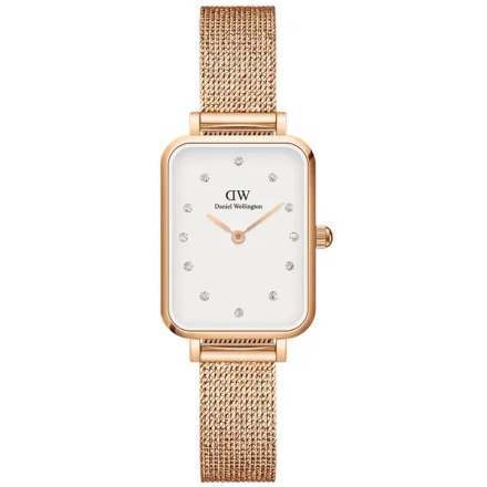 Zegarek Daniel Wellington Quadro 20x26 Pressed Melrose Lumine złoty z bransoletką DW00100527