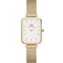 Zegarek Daniel Wellington Quadro 20x26 Pressed Evergold złoty z bransoletką DW00100556