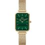 Zegarek Daniel Wellington Quadro 20x26 Pressed Evergold złoty z zieloną tarczą DW00100561
