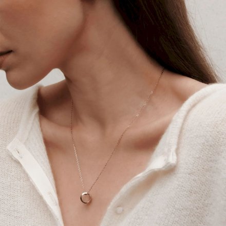Różowozłoty naszyjnik Daniel Wellington Emalie Necklace DW00400158