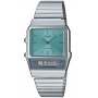 Casio Vintage zegarek retro z wyświetlaczem i wskazówkami turkusowy AQ-800EC-2AEF