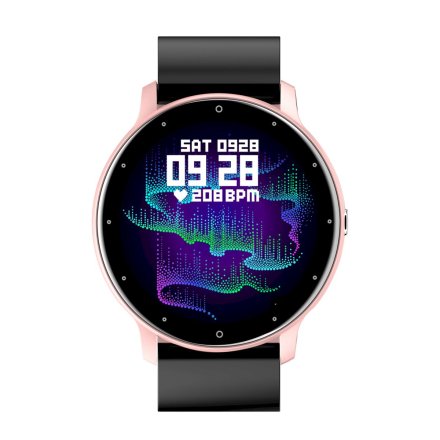 GRAVITY GT1-2 czarno-różowy smartwatch z pomiarem ciśnienia