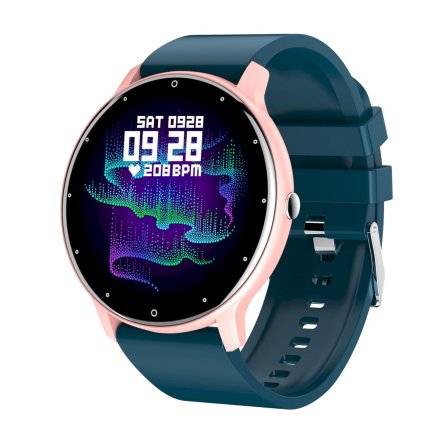 GRAVITY GT1-4 granatowo-różowy smartwatch z pomiarem ciśnienia