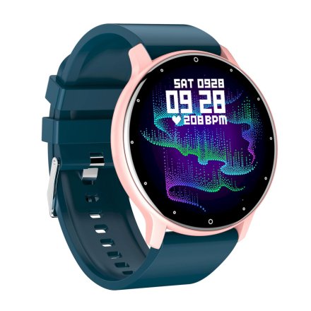 GRAVITY GT1-4 granatowo-różowy smartwatch z pomiarem ciśnienia