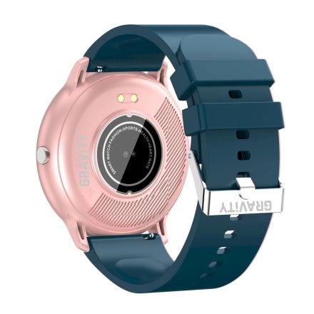 GRAVITY GT1-4 granatowo-różowy smartwatch z pomiarem ciśnienia
