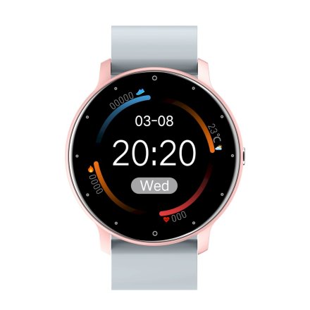 GRAVITY GT1-8 szary różowy smartwatch z pomiarem ciśnienia