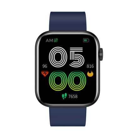 GRAVITY GT3-5 czarno-granatowy prostokątny smartwatch z funkcją rozmowy