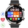 GRAVITY GT4-5 srebrny z czarnym paskiem smartwatch męski z funkcją rozmowy