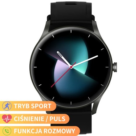 GRAVITY GT2-2 czarny smartwatch damski z funkcją rozmowy