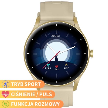 GRAVITY GT2-4 złoty smartwatch damski z funkcją rozmowy