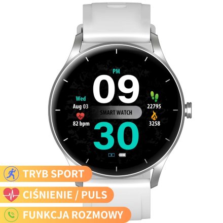 GRAVITY GT2-7 szary smartwatch damski z funkcją rozmowy