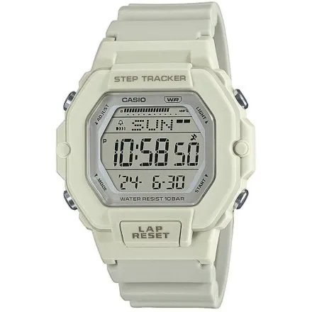 Beżowy zegarek Casio Sport z krokomierzem LWS-2200H-8AVEF