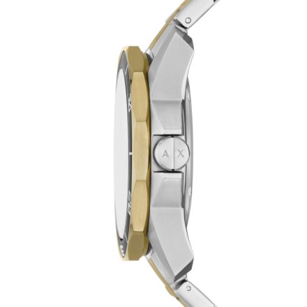 Zegarek męski Armani Exchange Spencer srebrno-złoty czarna tarcza AX1956