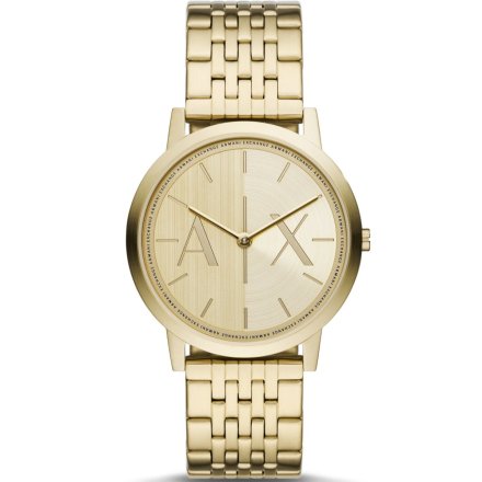 Złoty zegarek Armani Exchange Dale z bransoletą AX2871